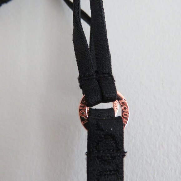 LOUNGE Tyra Floral Lace Sheer Mesh Suspender Belt in Black - Size XS - Picture 8 of 14